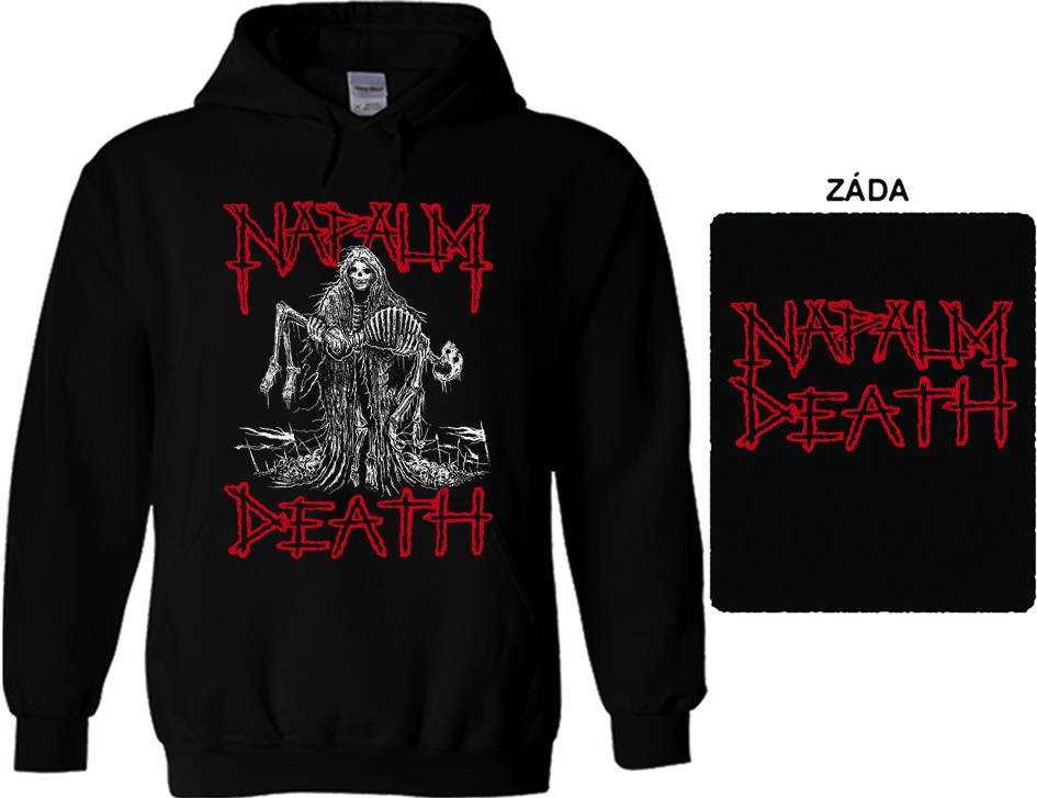 Napalm Death - mikina s kapucí Denně nové zboží!