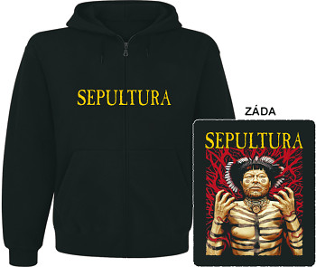 Sepultura - mikina s kapucí a zipem